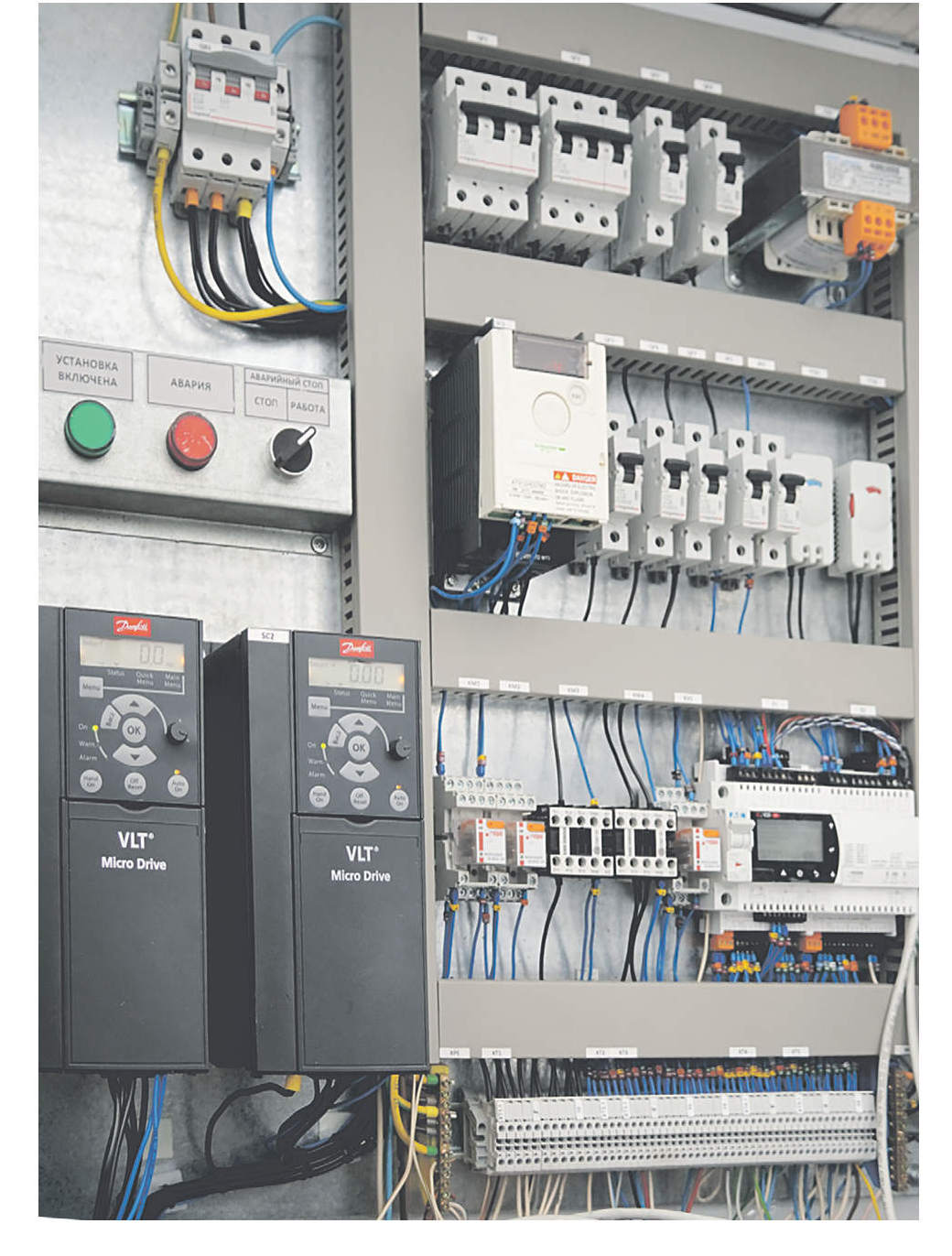 Системы автоматизации и диспетчеризации (САУ), щиты управления, шкафы автоматизации